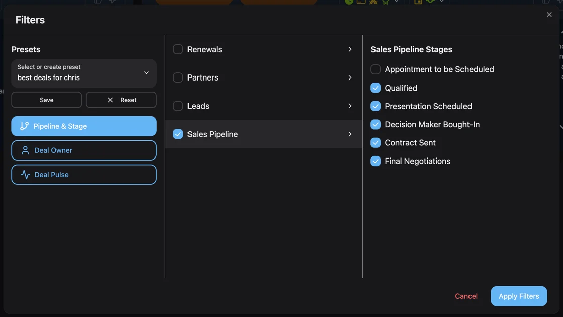 Product Update: Deal Stage Filtering and Historical Pipeline Comparisons