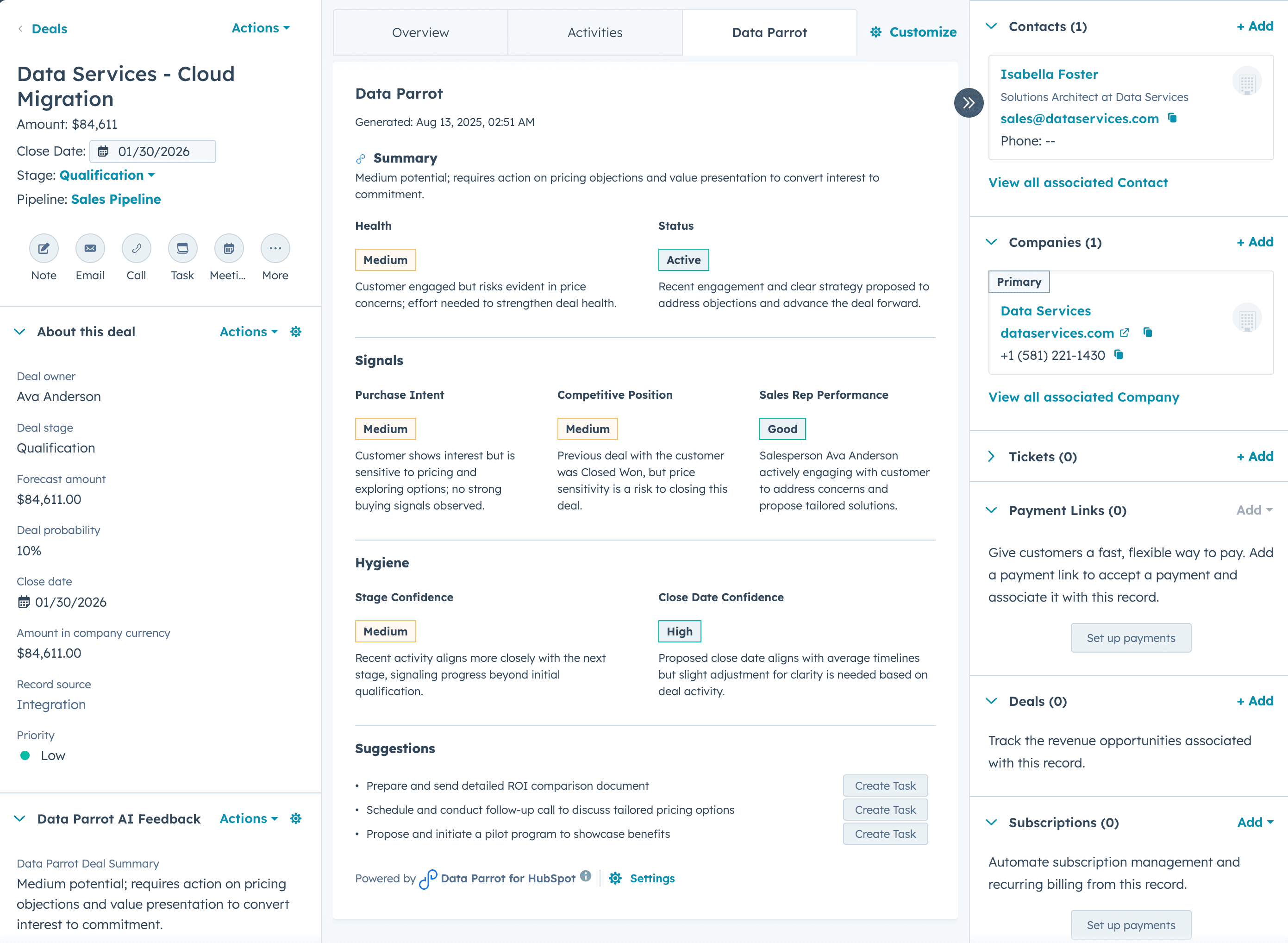Product Update: HubSpot UI Extension Card