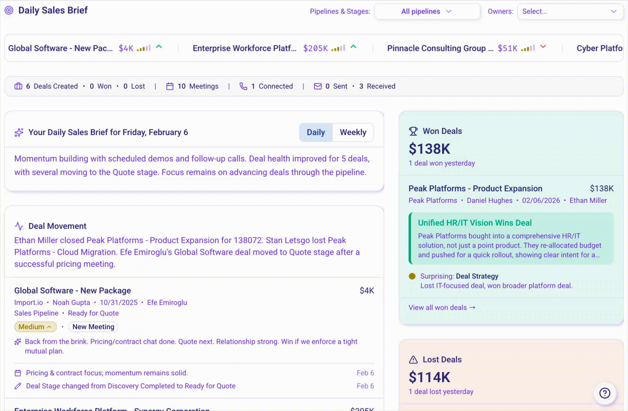 Briefs in Data Parrot v3